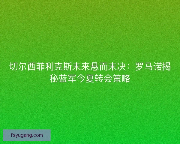 切尔西菲利克斯未来悬而未决：罗马诺揭秘蓝军今夏转会策略